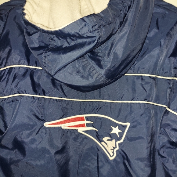 SALE N.E PATRIOTS NFL TEAM FULL ZIP JACKET W/ HOOD- Sz-YOUTH MED 10-12 - Picture 4 of 10